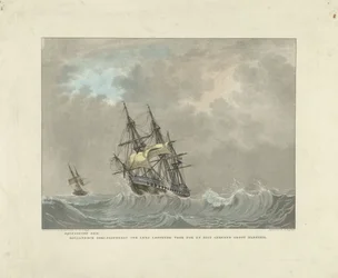 Veleiro em ondas altas
Cadeirante. Oorlogsfregat hollandsch oorlogsfregat ter lente afrouxamento para jib e cavar velas principais de recife (título no objecto)