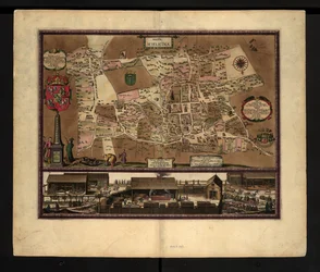 Imagem da mina de sal Wieliczka por Wilhelm Hondius, Polónia