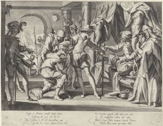 O Conde Guilherme III da Holanda ordena a decapitação do seu oficial de diligências
Thronus Justitiae (título da série)