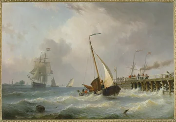 Tempestade no mar (pintura sobre tela)