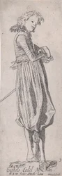 Nobre Inglês, de Nobres de Países Diferentes, Placa 3, ca. 1615.