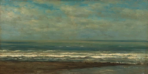 Paisagem marítima perto de Heijst, c.1868 (óleo sobre tela)