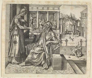 Sara pede a Abraão que envie Hagar e Ismael embora
História de Hagar e Ishmael (título da série)