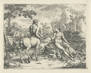 Ocyrhoë prevê o destino de Chiron e Asclepius