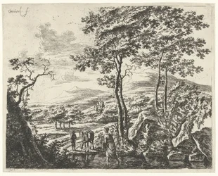 Paisagem com um condutor de mula
Paisagens com figuras (título da série)
