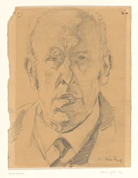 Retrato de um homem, a partir da frente