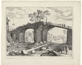 Ponte sobre um rio Paisagens italianas (título da série)