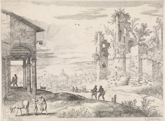 Paisagem com o Bom Samaritano na estalagem
Paisagens italianas (título da série)