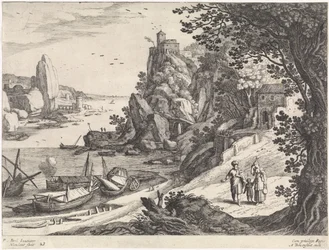 Paisagem com a expulsão de Agar e Ismael Paisagens italianas (título da série)
