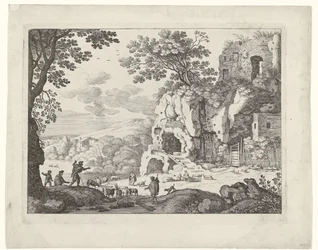 Paisagem com uma ruína
Paisagens italianas (título da série)