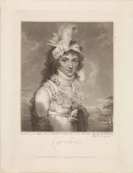 Retrato de Caroline Amalia Elisabeth de Brunswick-Wolfenbüttel