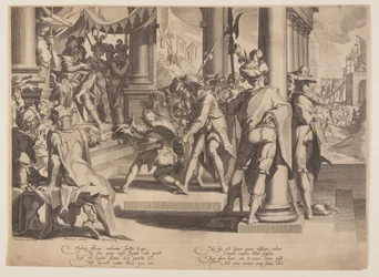 Alegoria da Justiça, Santidade do Direito, placa 12 dos Tronos da Justiça (Thronus Iustitiae)