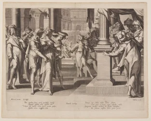 Susanna Before Daniel, prato 3 de Thrones of Justice (Thronus Iustitiae)