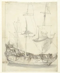 O navio do Vice-Almirante Witte de With, o Princesse Royale