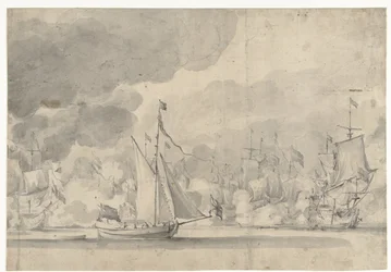 Batalha de Lowestoft em 13 de Junho de 1665
