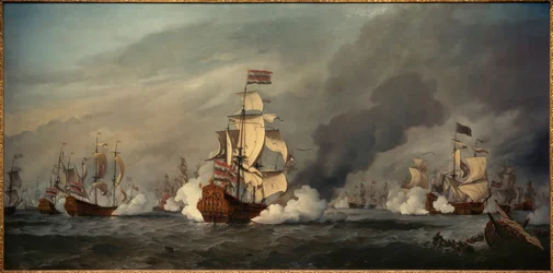 O "Leão de Ouro" no Seeschlacht vor Texel, 21 de agosto de 1673