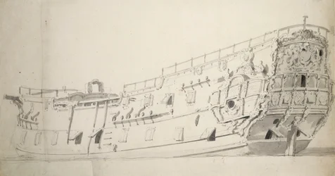 Retrato do "Dartmouth", c.1675 (grafite, lavagem cinzenta)