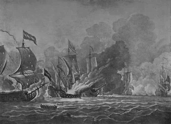 A queima do James real, c1700