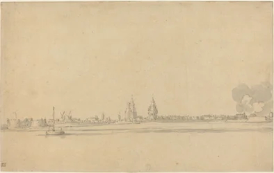 Vista de uma cidade holandesa (Delft?)