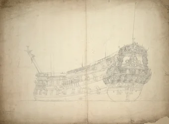 Retrato do "Vereenigde Provincien" (construído por volta de 1665), 48 canhões, última referência 1667, c.1665 (offset)