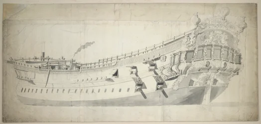 Retrato da "Charles Galley", c.1676 (grafite, lavagem cinzenta)