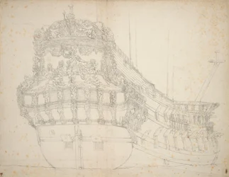 Retrato do "Gideon", um navio de 62 canhões construído em 1664 e registado pela última vez em 1689, c.1670 (offset)