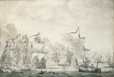 A Batalha de The Sound, 29 de outubro - 8 de novembro de 1658, c.1660 (pintura a óleo)