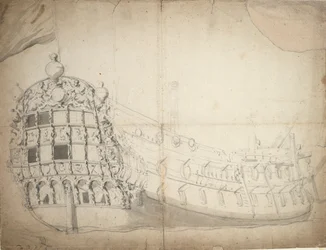 Retrato de um barco inglês de dois andares