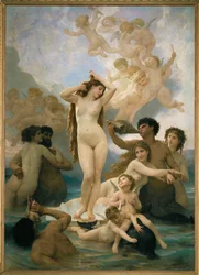 O nascimento de Vénus (pintura sobre tela)