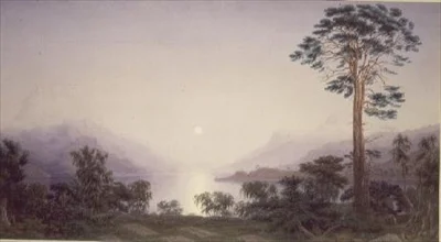 O Terreno de Enterro dos Highlanders (aguarela)
