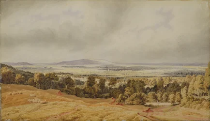 Vista de Broadway Hill, Worcester (aquarela sobre papel)