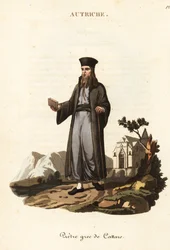 Sacerdote ortodoxo grego de Kotor, Montenegro