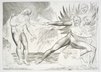 O Círculo dos Funcionários Corruptos: Os demónios que atormentam Ciampolo Inferno, Canto XXII, ilustração da "Divina Comédia" de Dante Alighieri