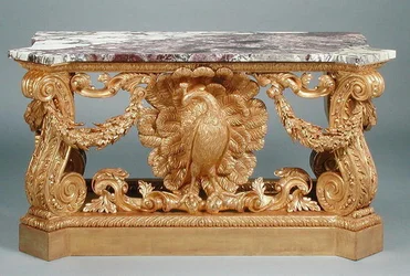Tabela, c.1735 (madeira dourada esculpida)