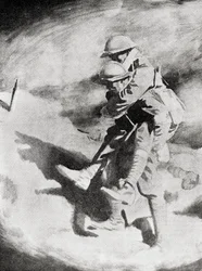 Poilu e Tommy segundo a pintura de Sir William Orpen.
