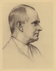 Retrato do Professor A S Eddington (litografia)