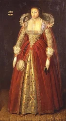 Retrato de uma senhora, dito de estilo Lady Style (óleo no painel)