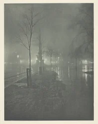 Noite molhada, Columbus Circle, Nova York