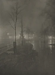 Wet Night, Columbus Circle, Nova Iorque, 1899.