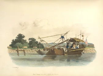 Um barco de pesca