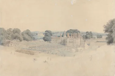O Jantar em Mote Park, Maidstone, após a Revisão Real dos Voluntários Kentish