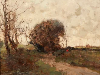 Paisagem (óleo no painel)