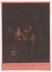 Companhia em uma taverna à luz de velas