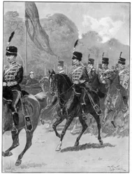 Revisão da 1ª Brigada Yeomanry pela rainha em Windsor Park, 1894.