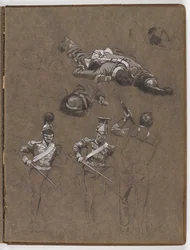 Estudos para a pintura a óleo A bandeira: Albuhera, 16 de maio de 1811