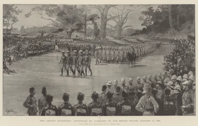 A Expedição Ashanti, Ocupação de Coomassie pelas Tropas Britânicas, 17 de janeiro de 1896