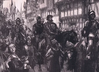 Wallace a caminho de Westminster Hall em 1304 dC