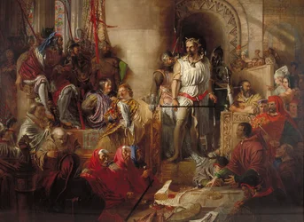 "O julgamento de Sir William Wallace em Westminster", c1831-1890.                                       