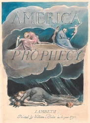 América. A Prophecy, Plate 2, Title Page