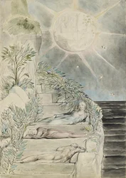 Dante e Statius dormindo, Virgil assistindo
